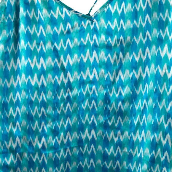 Paloma Blue Capri Printed 100% Silk-Satin Camisole Size M NWOT - Picture 11 of 15